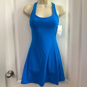 Glowmode Blue Sport Dress. Sundress. Built in Shorts, Built in Bra